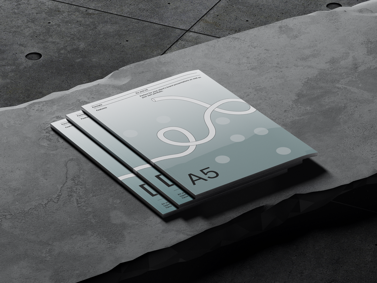 Booklets (A5) Portrait - Saddle Stitched Self Cover